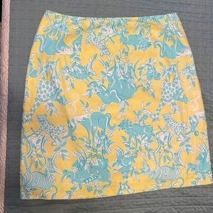 Lilly Pulitzer white label skirt